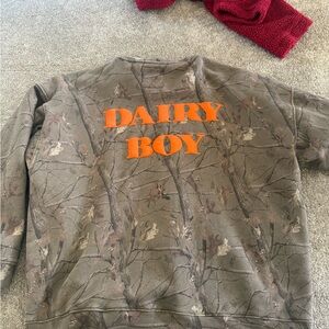 Camouflage Sweatshirt River Camo Dairy Boy